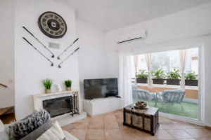 main living room with views