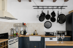 kitchen with spacious design