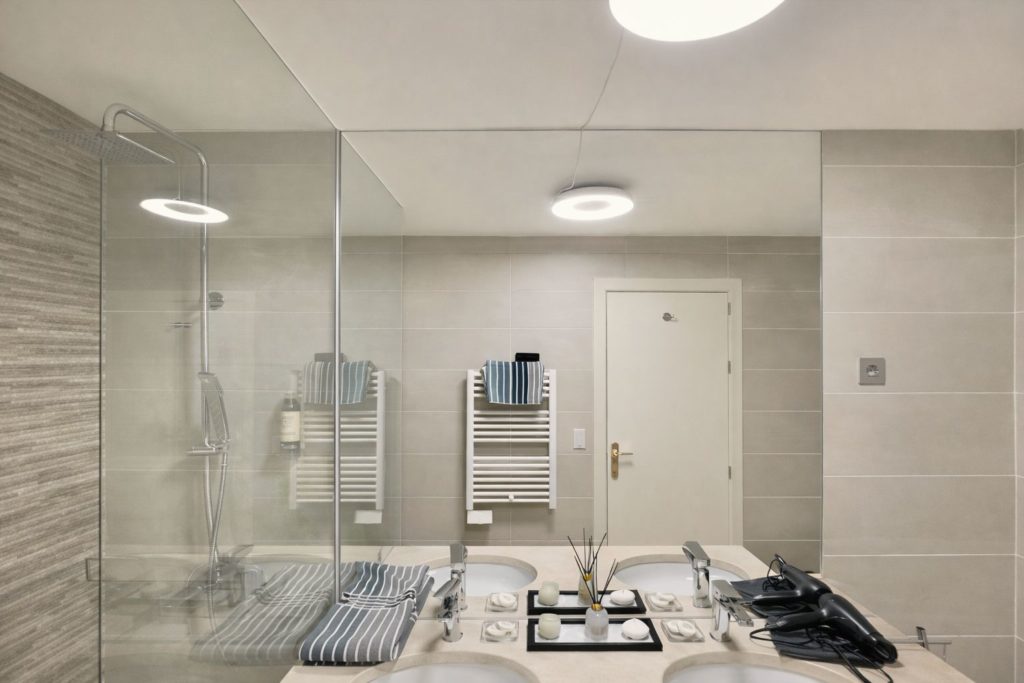 Bathroom with walk-in shower