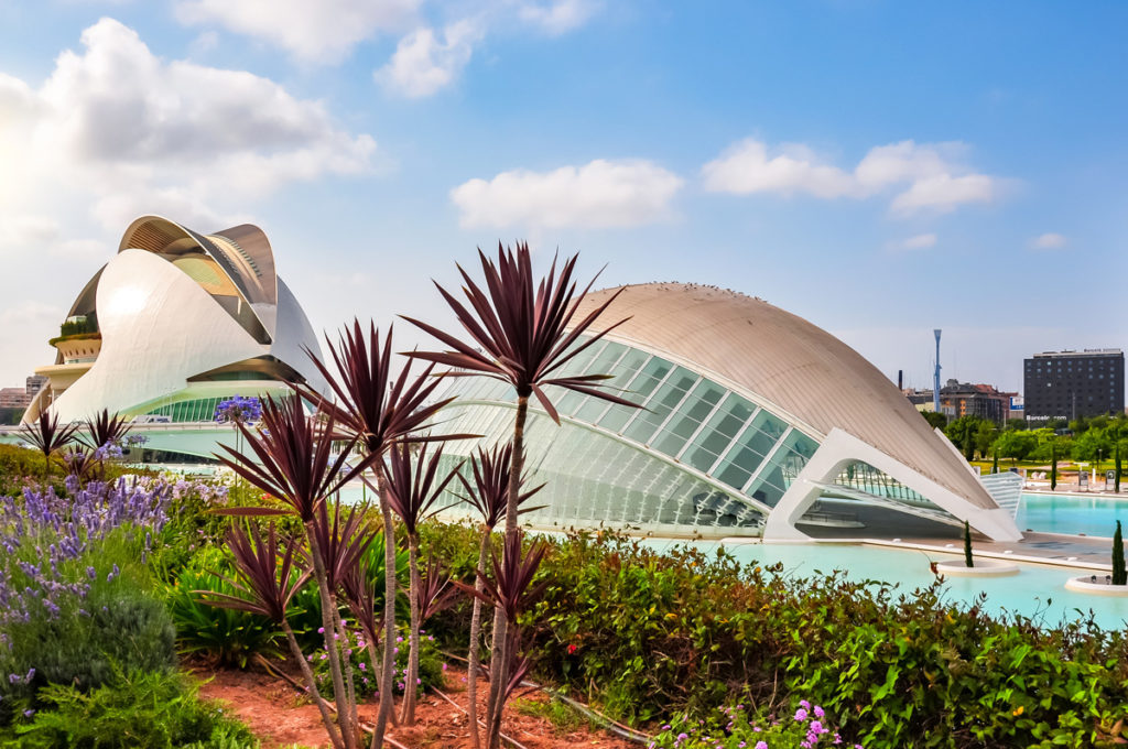 The Palau de les Arts and the Hemisfèric at the City of Arts and Sciences, Valencia