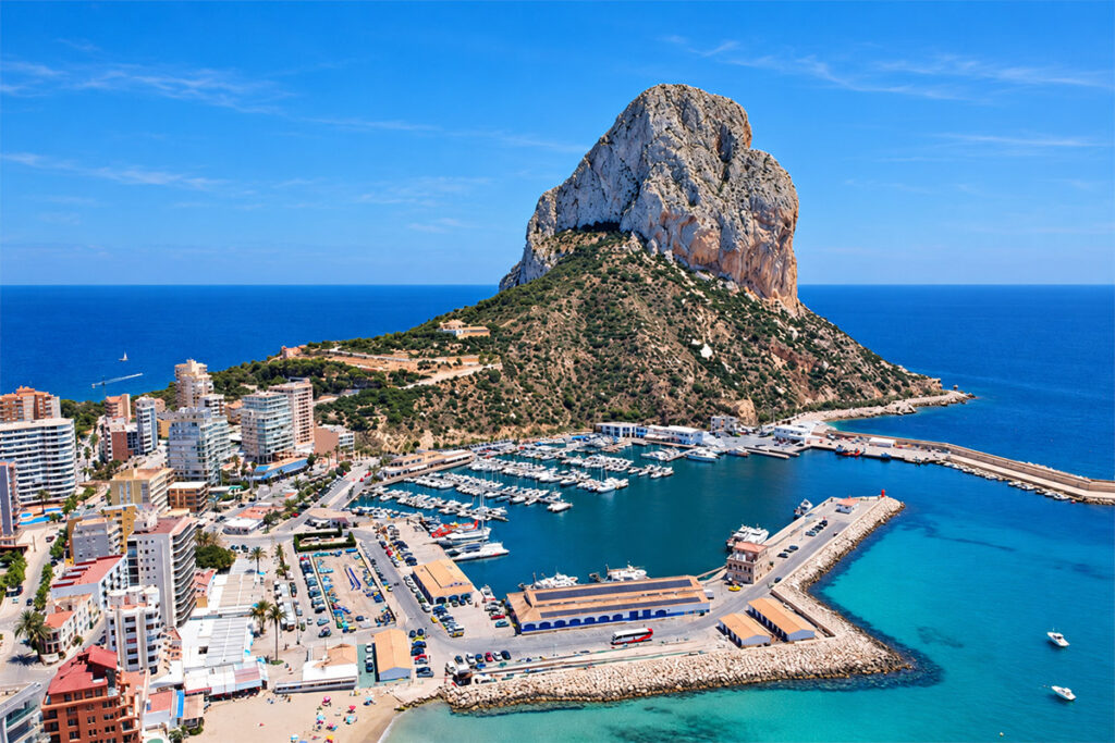 The Peñón de Ifach rising above Calpe's marina