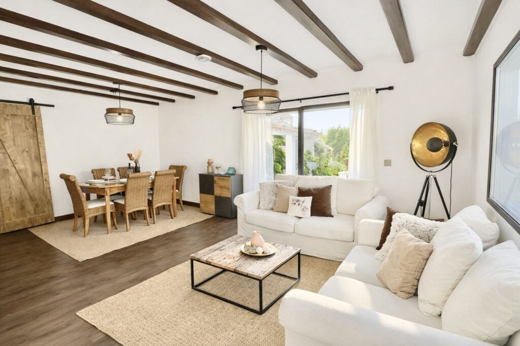 Living and dining area