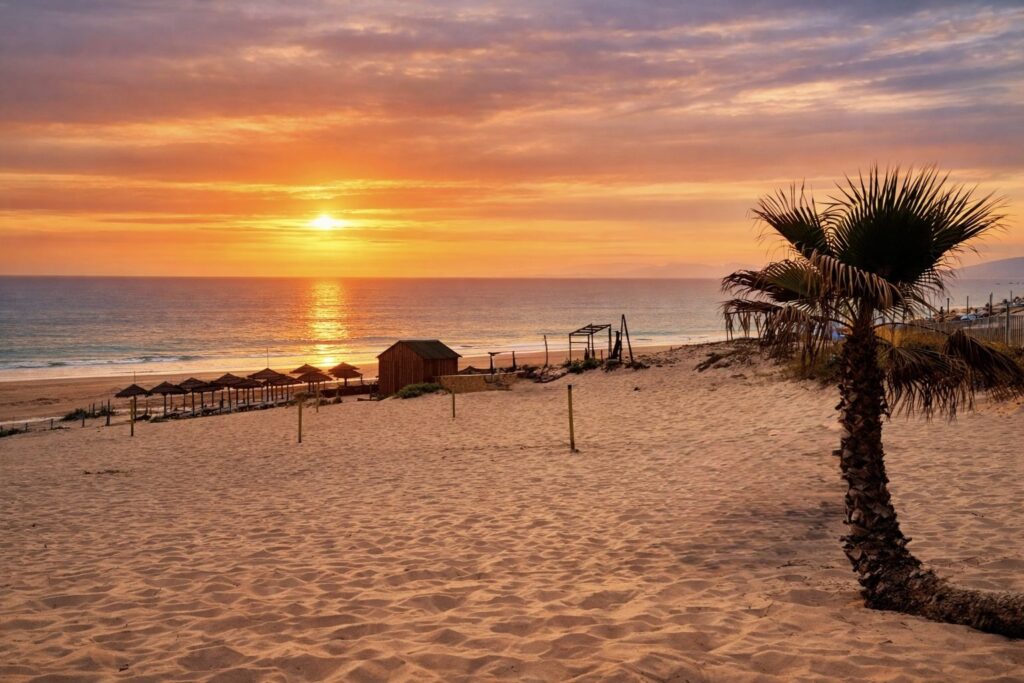 Sunset on the beach